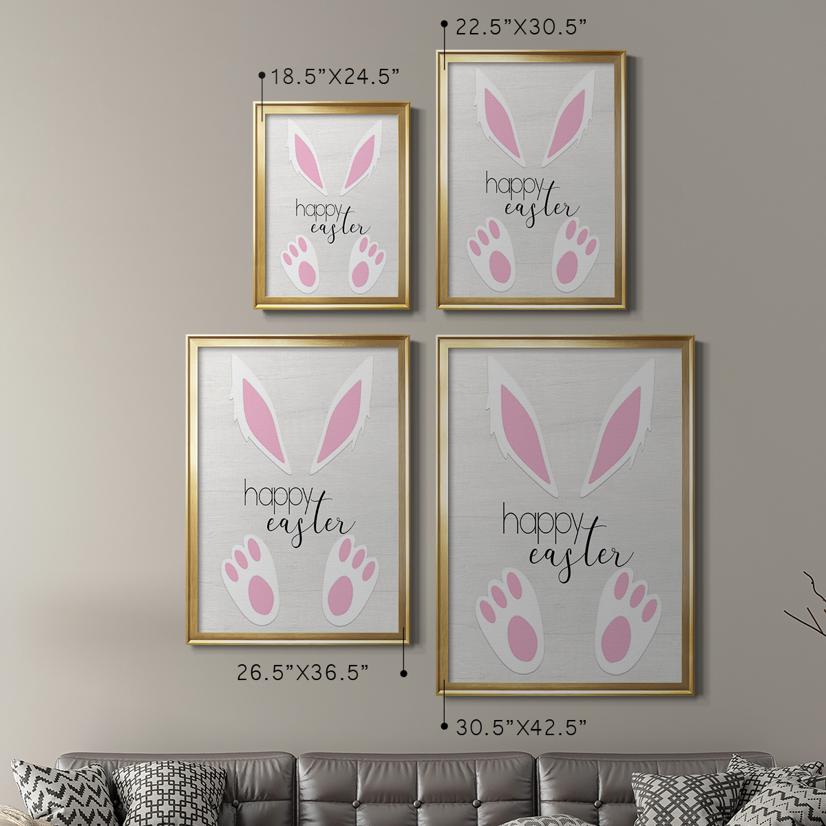 Happy Easter Premium Framed Print - Ready to Hang