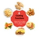 thumbnail image 5 of Gourmia GTF7350 Horno freidora de aire multifunción 6 en 1 de acero inoxidable - 6 funciones de cocción - Cesta para freír, rejilla para horno, bandeja para hornear y bandeja para migas, incluido + li, 5 of 5
