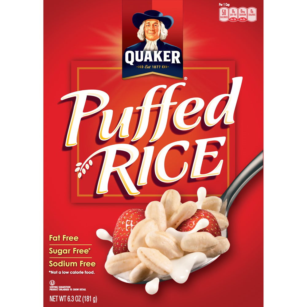 Quaker Puffed Rice Cereal, 6.3 Oz