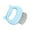 Blue, variant on Pet Massage Hair Removal Comb ABS Elastic Half-curved Handle Cat Brush to Clean