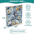 thumbnail image 5 of Retro Horse in Flowers Hardcover 3 Ring Binder 1.5 inch Round Rings with Interior Pockets Binders Organizer Office School 1 Pack, 5 of 9