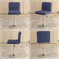 thumbnail image 2 of HUGFEGWE Bar Stool Cover with Back Waterproof Set of 2 Jaquard Dining Room Square Swivel Barstool Chair Slipcover for Counter Height Mid Low Back Chair Protector AZ824-12576, 2 of 7