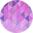 thumbnail image 1 of Ahgly Company Machine Washable Indoor Round Transitional Violet Purple Area Rugs, 7' Round, 1 of 7