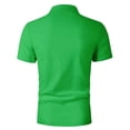 thumbnail image 4 of YHAJDS Men Zip Print Sport Jersey Short Sleeve Collared Summer Baseball Top, 4 of 4