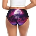 thumbnail image 3 of Womens Underwear Artistic Red Purple Cloud Moon.jpg Cuteness No Show Seamless Underwear for Women, Soft Stretch Women's Panties, Hipster Ladies Panties Bikini Underwear Briefs, 3 of 6