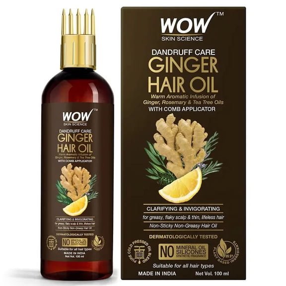 Wow Skin Science Ginger Hair Oil, 100ml