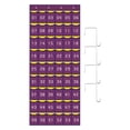 thumbnail image 1 of Cuadro de bolsillo para aula con ganchos, organizador de tarjetas para colgar sobre la puerta con números, organizador colgante para dormitorio Púrpura, 1 of 8