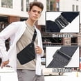 thumbnail image 3 of Sling Bag, Lätt Crossbody Axelväska Bröstväskor Dagsryggsäck, En Rem Anti-stöld Slingväska för Kvinnor Män DB svart black, 3 of 5