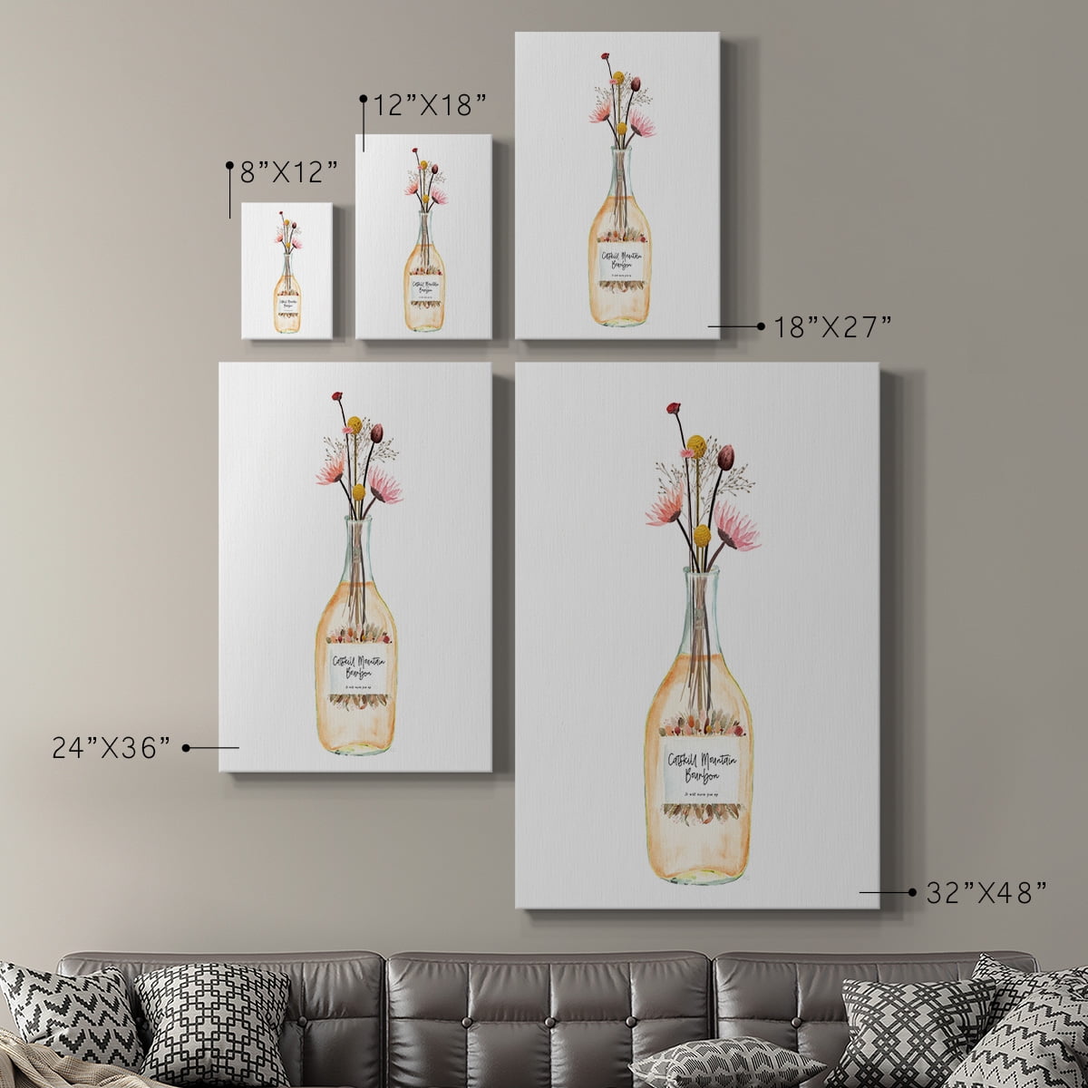 Catskill Mountain Bourbon Premium Gallery Wrapped Canvas - Ready to Hang