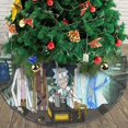 thumbnail image 3 of Falda para árbol de Navidad de Rick y Morty, suave y divertida, decoración navideña navideña de granja de 30", 3 of 4