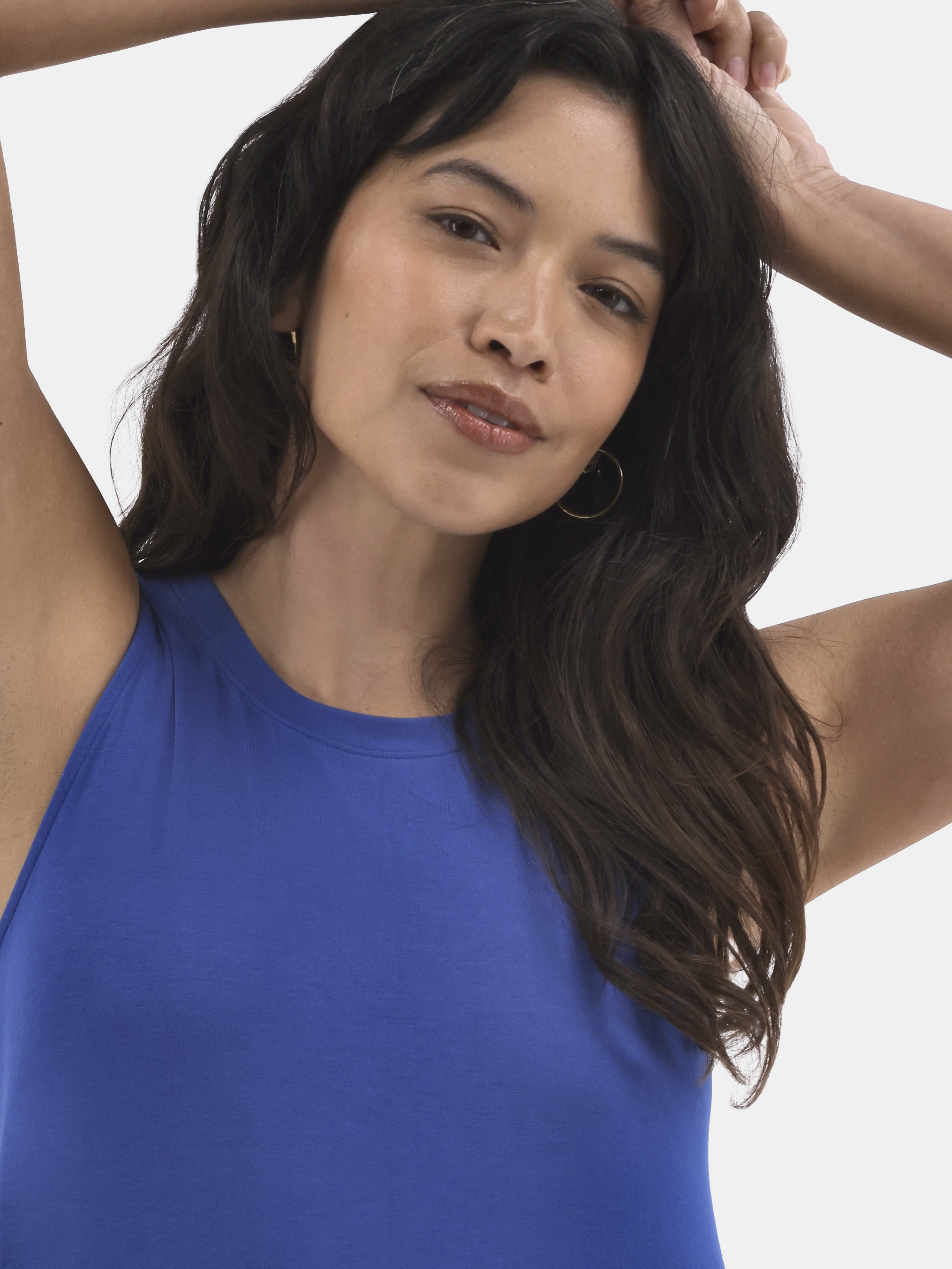 Time and Tru Women's Sleeveless Knit Swing Dress, Sizes XS-XXXL