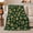 Gold Stockings, variant on Green Christmas Village with Trees Snowflakes Houses and Moons, Festive Folk Art Style for Holiday Lovers, Warm Flannel Blanket for Living Room and Family Room, Christmas Gift, Home Decor