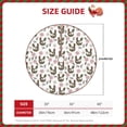 thumbnail image 2 of Fotbe Flowe Rooster Pattern Christmas Tree Skirt, Tree Skirts Plush Christmas Decorations, Christmas Tree Skirts Xmas Decorations Holiday Party Decor-30", 2 of 6