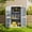 Gray, variant on Asofer Wood Vertical Shed with Floor, Outdoor Storage Cabinet with Waterproof Roof, Garden Shed with 2 Removable Shelves