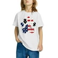 thumbnail image 5 of CFLVAEK 4th of July Patriotic Indenpendence Day T Shirts for Kids American Flag Graphic Tees Comfy Short Sleeve Round Neck Cotton Tops 9 Years, 5 of 7