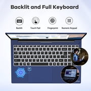 15.6 inch FHD Laptop,32GB RAM 2TB SSD 8 cores Intel i5-12450H(Beat AMD R5 5500U,up to 4.4 GHz) Student-Laptop,Computer with Backlit Keyboard Fingerprint ,Blue