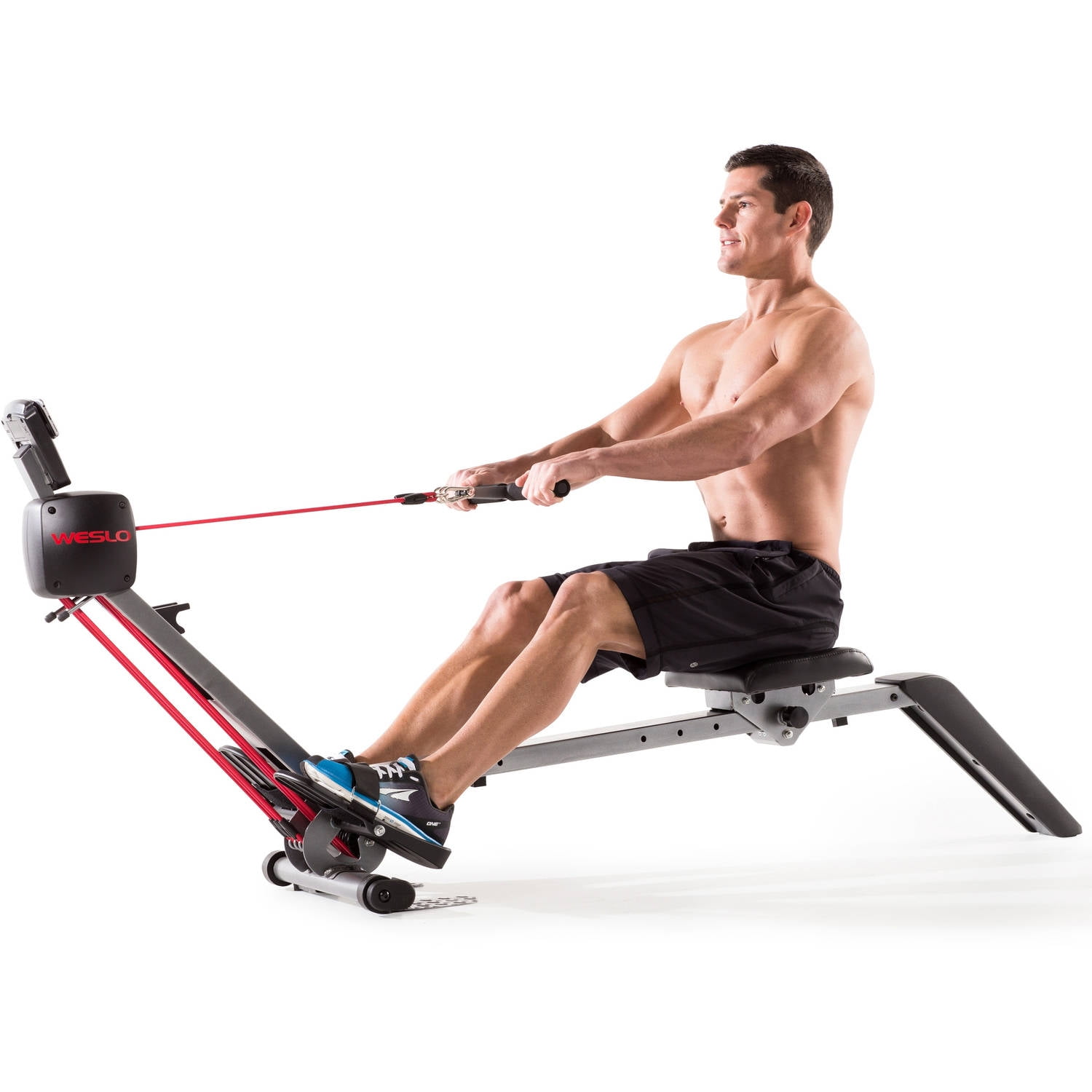 Rowing Machine Cardio Exercise Folding Weslo Fitness Rower eBay