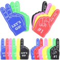 thumbnail image 3 of 24 Pcs Foam Fingers Foam Hands Party Noisemakers Cheering Foams Fingers Cheer Props Football Party Favors, 3 of 5