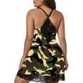 thumbnail image 3 of Skksst Plus Size Womens Lace Lingerie Sleepwear Strappy Nightie Gown Underwear Nightdress, 3 of 3