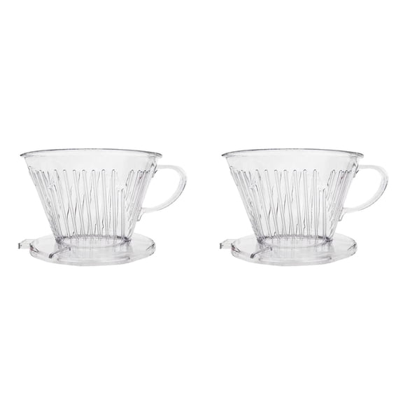 2PCS Coffee Filter Coffee Dripper Pour Over Coffee Maker Drip Brewer Pour Over Coffee Dripper Home Decor