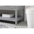 thumbnail image 5 of Elegant Decor Sinclaire 60" Aluminum Alloy & MDF Double Bathroom Vanity in Gray, 5 of 8