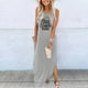 thumbnail image 1 of WILLBEST Faldas Para Mujer, Vestido Informal De Verano Para Playa, Vacaciones, Estampado, Holgado, Con Bolsillos, Cuello Redondo, Sin Mangas, Maxivestido, 1 of 3