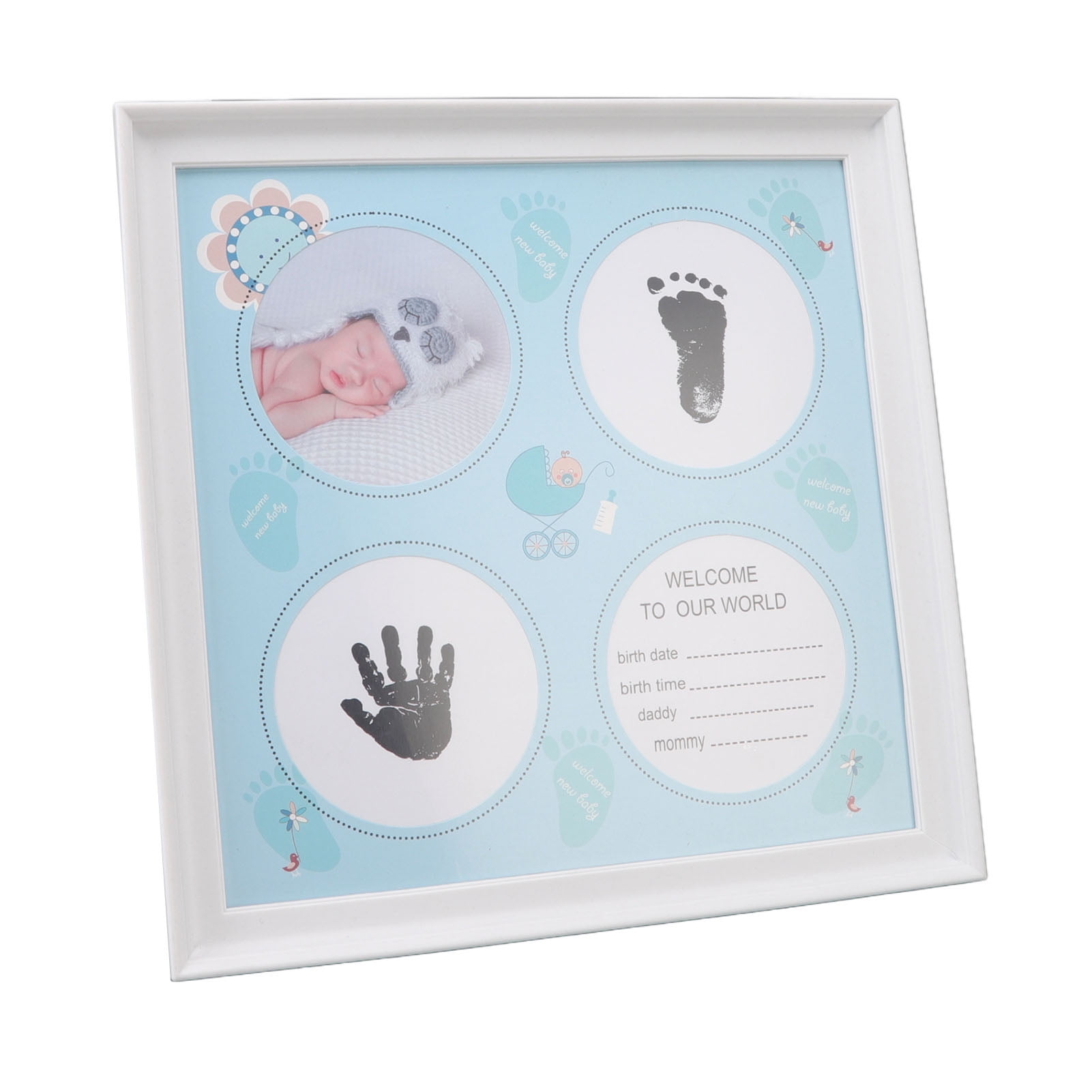 Baby Handprint Footprint Kit, Baby Print Frame Kit Easy To Document For