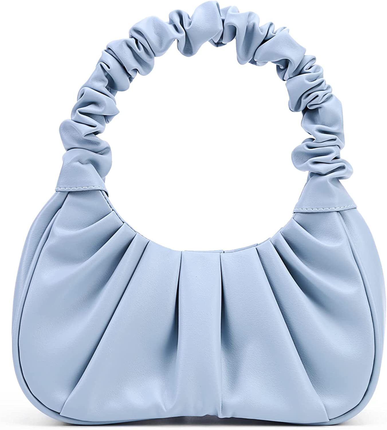 Y2K Purse Bags Chic Pouch Bag Vegan Leather Vintage Hobo Handbag Mini Shoulder Bag Underarm Bag Purse for Women