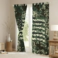 thumbnail image 3 of Feelyou Green Square Camo Black Out Curtains, US Flag Curtains Pack of 2 (42x63 Each), 3 of 6