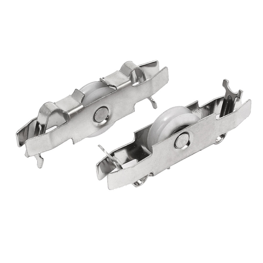 Showcase Door Sliding Rollers Clamp Wheels Pulleys 2pcs for 8mm