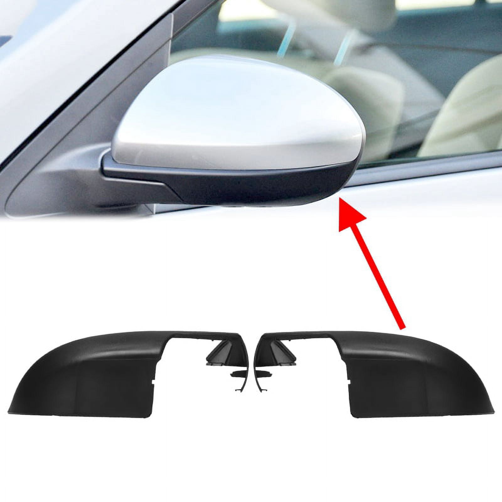autoSHOP® COPPIA CALOTTE SPECCHIETTI RETROVISORE CROMATE PER AUTO