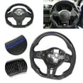 thumbnail image 3 of Steering Wheel Modification,Carbon Fiber Steering Wheel Nappa Perforated Steering Wheel Flat Bottom Steering Wheel Quality You Can Trust, 3 of 14