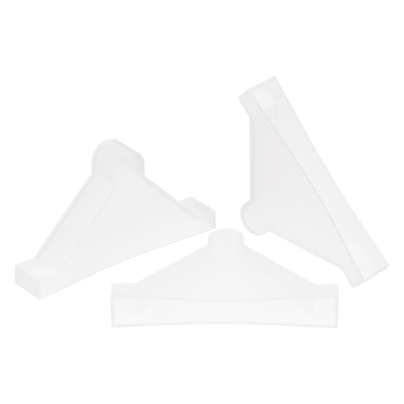 Uxcell 20Pack Corner Protectors 10x70mm Plastic Triangle Corner Guards Cushion, White