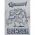 thumbnail image 2 of Super Mario - Camiseta Bowser Rawr para Hombre (Gris Jaspeado), 2 of 2