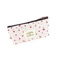 thumbnail image 2 of Matsuzay Bolso cosmético floral de moda para los viajeros de moda Cremallera de lona Estuches de lápices con cremallera Flor Carpetas de archivos Blanco, 2 of 6
