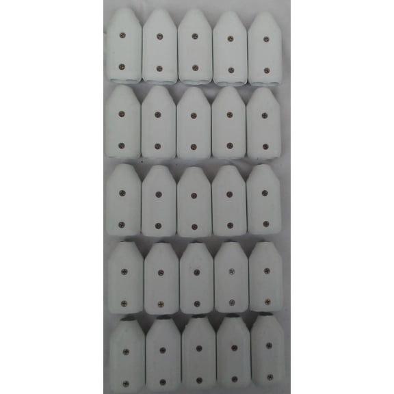 E-Z-TY 3/8 Inch Reusable Rope Clamp White 12 Pack