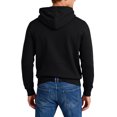 thumbnail image 4 of Unisex Leisure Sports Hooded Hoodie Jacket with Pockets - Black L, 4 of 6