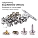 thumbnail image 5 of Speravity 120 piezas/Kit de acero inoxidable para barco, botón a presión de lona, ​​resistente barco, tornillos de sujeción de cobre, accesorios con Bombillas para automóviles Speravity VI016010-00B, 5 of 6