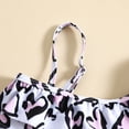 thumbnail image 5 of Rhuody Girl Swimsuit 6-12 Months Sleeveless Swimwear Heart Print Swim Two Piece Beach And Pool Kids Relax Fit Bathing Suit White, 5 of 8