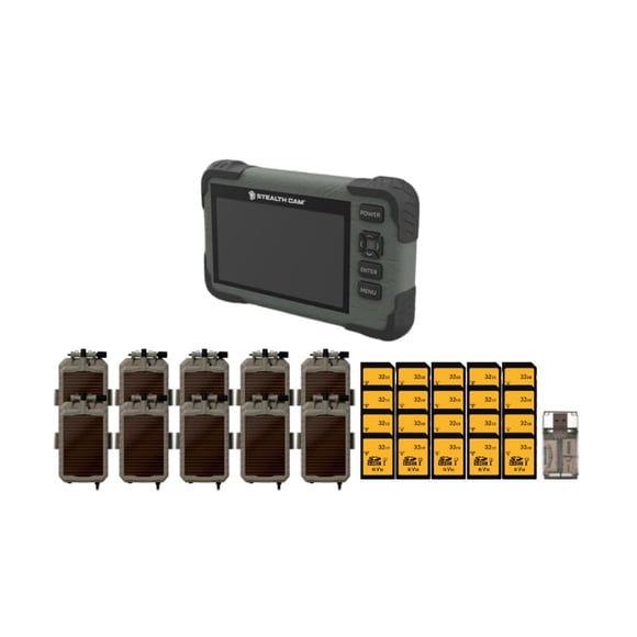 Paquete de 10 postes de montaje Stealth Cam con tarjetas de 32GB incluidas