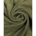 thumbnail image 3 of stylesilove Women Girls Short Sleeve Linen-Cotton Loose Long Maxi Dress (2X-Large, Olive), 3 of 5