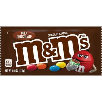 M&M's Milk Chocolate Candy, Full Size - 1.69 oz Bag
