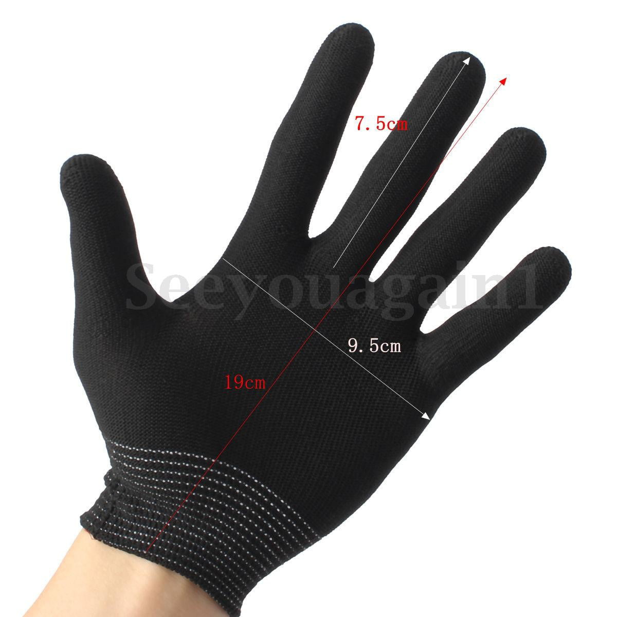 10 Pair Antistatic Inspection Work Gloves Nylon Knit Working Safety Grip Woke as