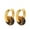 Style 2, variant on Women's Stainless Steel Natural Stone Hoop Earrings Huggie Statement Ear Studs Style 11