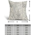 thumbnail image 4 of Gray Leaf Plant Pillow Covers 18X18 Inch Herbs Botanical Fern Vintage Leaves Floral Decorative Pillow Cases Set of 2 Cotton Linen Throw Pillows Farmhouse Home Decor For Sofa Couch Cushion Outdoor, 4 of 6