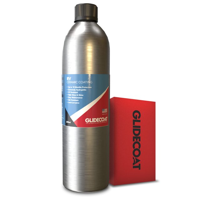 Glidecoat RV Ceramic Coating (250ml) - 9H Ceramic Coating for RVs, Aircraft, Cars & More - Better Than RV Wax and More Durable than Regular Ceramic Coating for Cars - Finest Nano Coating for the Road