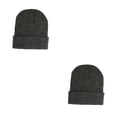 thumbnail image 4 of Qarigey Gorros Gorros Gorro de punto Sin borde Accesorios Invierno gris cáñamo profundo gris cáñamo profundo 2Conjunto, 4 of 6