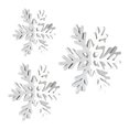 thumbnail image 6 of 3pcs Snowflake Christmas Table Decorations Winter Snowflake Tabletop Decor Wooden Snowflake Centerpiece Ornaments for Xmas Party Home Supplies Tiered Tray, 6 of 9