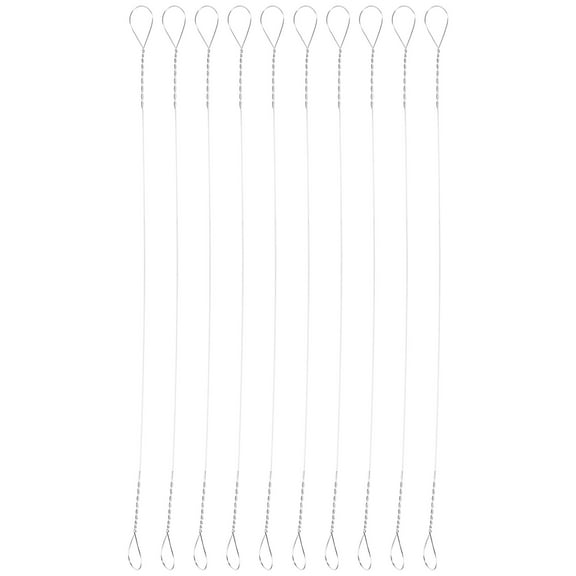 WHAMVOX 10Pcs Cheese Cutter Wire Round When Coiled Straight in Use for Chefs
