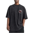 thumbnail image 2 of Tops para hombre, blusas y camisas de cuello redondo y manga corta para hombre, camisetas deportivas informales con estampado desgastado para hombre, blusas de cuello redondo y manga corta para hombre, 2 of 5